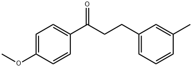 1-(4-甲氧基苯基)-3-(间甲苯基)丙-1-酮 结构式