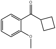 环丁基(2-甲氧基苯基)甲酮 结构式