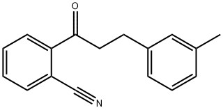 2'-CYANO-3-(3-METHYLPHENYL)PROPIOPHENONE 结构式