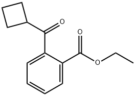 2-(环丁烷羰基)苯甲酸乙酯 结构式