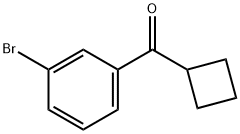 (3-溴苯基)(环丁基)甲酮 结构式