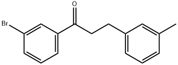 3'-BROMO-3-(3-METHYLPHENYL)PROPIOPHENONE 结构式