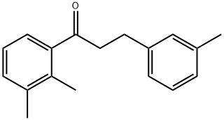 2',3'-DIMETHYL-3-(3-METHYLPHENYL)PROPIOPHENONE 结构式