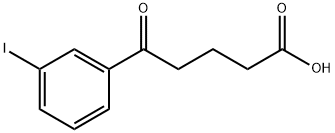 5-(3-IODOPHENYL)-5-OXOVALERIC ACID 结构式