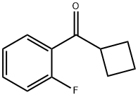 环丁基(2-氟苯基)甲酮 结构式