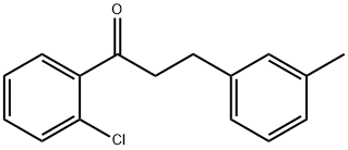 2'-CHLORO-3-(3-METHYLPHENYL)PROPIOPHENONE 结构式