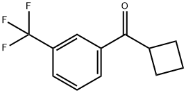 CYCLOBUTYL 3-TRIFLUOROMETHYLPHENYL KETONE 结构式