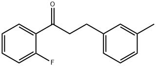 2'-FLUORO-3-(3-METHYLPHENYL)PROPIOPHENONE 结构式