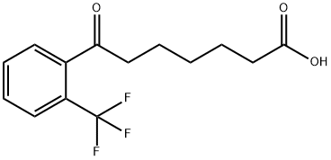 7-OXO-7-(2-TRIFLUOROMETHYLPHENYL)HEPTANOIC ACID 结构式