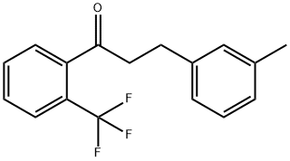 3-(3-METHYLPHENYL)-2'-TRIFLUOROMETHYLPROPIOPHENONE 结构式