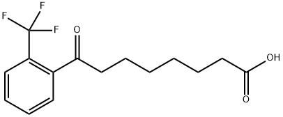 8-OXO-8-(2-TRIFLUOROMETHYLPHENYL)OCTANOIC ACID 结构式