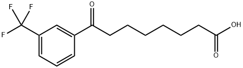 8-OXO-8-(3-TRIFLUOROMETHYLPHENYL)OCTANOIC ACID 结构式