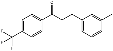 3-(3-METHYLPHENYL)-4'-TRIFLUOROMETHYLPROPIOPHENONE 结构式