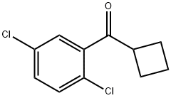 CYCLOBUTYL 2,5-DICHLOROPHENYL KETONE 结构式