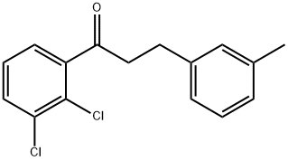 2',3'-DICHLORO-3-(3-METHYLPHENYL)PROPIOPHENONE 结构式