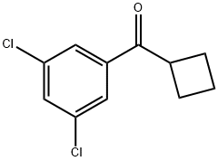环丁基(3,5-二氯苯基)甲酮 结构式