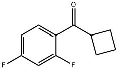 CYCLOBUTYL 2,4-DIFLUOROPHENYL KETONE 结构式