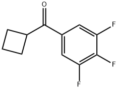 CYCLOBUTYL 3,4,5-TRIFLUOROPHENYL KETONE 结构式