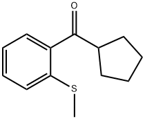 CYCLOPENTYL 2-THIOMETHYLPHENYL KETONE 结构式