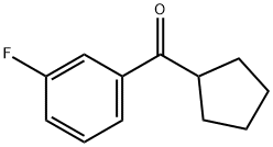 环戊基(3-氟苯基)甲酮 结构式