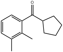 环戊基(2,3-二甲基苯基)甲酮 结构式