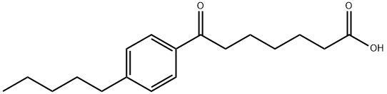 7-OXO-7-(4-N-PENTYLPHENYL)HEPTANOIC ACID 结构式