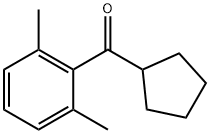 CYCLOPENTYL 2,6-DIMETHYLPHENYL KETONE 结构式