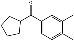 环戊基(3,4-二甲基苯基)甲酮 结构式