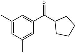 CYCLOPENTYL 3,5-DIMETHYLPHENYL KETONE 结构式