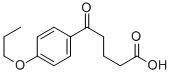 5-OXO-5-(4-N-PROPOXYPHENYL)VALERIC ACID 结构式