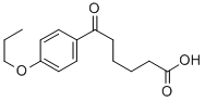 6-OXO-6-(4-N-PROPOXYPHENYL)HEXANOIC ACID 结构式