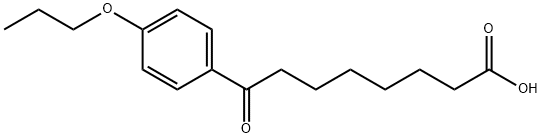 8-OXO-8-(4-N-PROPOXYPHENYL)OCTANOIC ACID 结构式