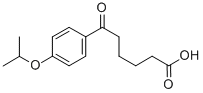 6-(4-异丙氧基苯基)-6-氧代己酸 结构式