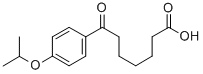 7-OXO-7-(4-ISOPROPOXYPHENYL)HEPTANOIC ACID 结构式