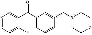 (2-氟苯基)(3-(吗啉代甲基)苯基)甲酮 结构式