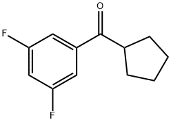 CYCLOPENTYL 3,5-DIFLUOROPHENYL KETONE 结构式