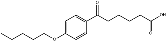 6-OXO-6-(4-PENTYLOXYPHENYL)HEXANOIC ACID 结构式