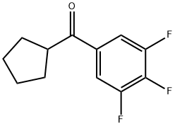 CYCLOPENTYL 3,4,5-TRIFLUOROPHENYL KETONE 结构式