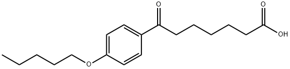 7-OXO-7-(4-PENTYLOXYPHENYL)HEPTANOIC ACID 结构式