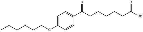 7-(4-HEXYLOXYPHENYL)-7-OXOHEPTANOIC ACID 结构式