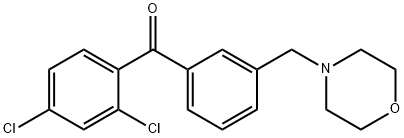 2,4-DICHLORO-3'-MORPHOLINOMETHYL BENZOPHENONE 结构式