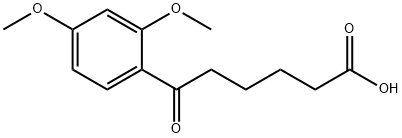 6-(2,4-DIMETHOXYPHENYL)-6-OXOHEXANOIC ACID 结构式