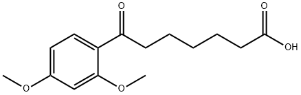 7-(2,4-DIMETHOXYPHENYL)-7-OXOHEPTANOIC ACID 结构式