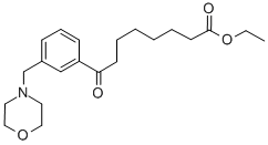 ETHYL 8-[3-(MORPHOLINOMETHYL)PHENYL]-4-OXOOCTANOATE 结构式