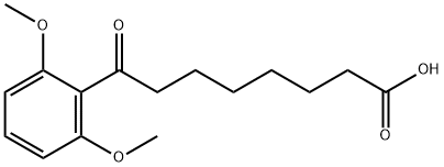 8-(2,6-DIMETHOXYPHENYL)-8-OXOOCTANOIC ACID 结构式