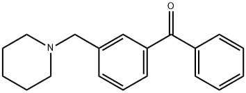 3-(PIPERIDINOMETHYL)BENZOPHENONE 结构式