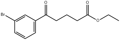 ETHYL 5-(3-BROMOPHENYL)-5-OXOVALERATE 结构式