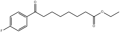 ETHYL 8-(4-FLUOROPHENYL)-8-OXOOCTANOATE 结构式