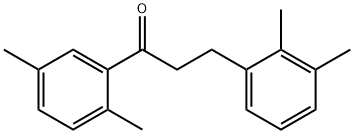 2',5'-DIMETHYL-3-(2,3-DIMETHYLPHENYL)PROPIOPHENONE 结构式