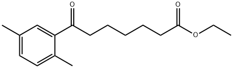 ETHYL 7-(2,5-DIMETHYLPHENYL)-7-OXOHEPTANOATE 结构式